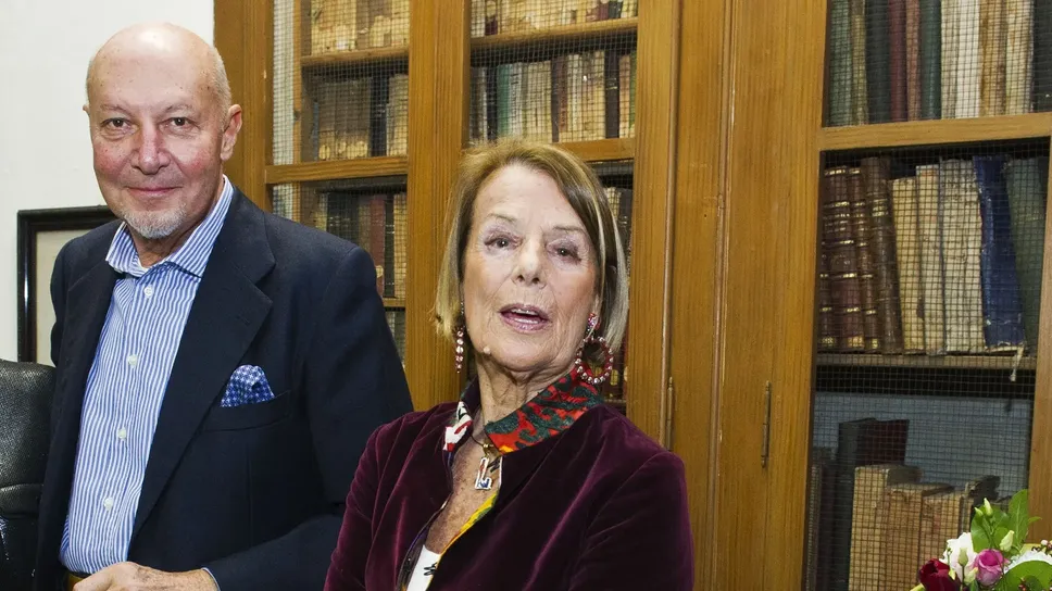 Livia Porta, ex presidente del Carducci, con il suo successore alla presidenza Renato Papa Livia Porta, ex presidente del Carducci, con il suo successore alla presidenza Renato Papa