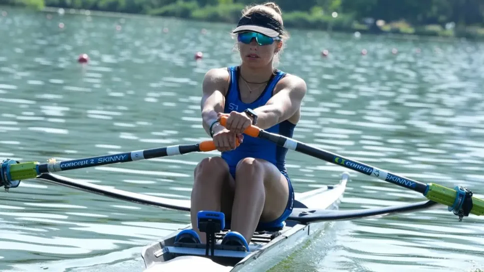 Melissa Schincariol della Cernobbio in gara nel singolo pesi leggeri Melissa Schincariol della Cernobbio in gara nel singolo pesi leggeri