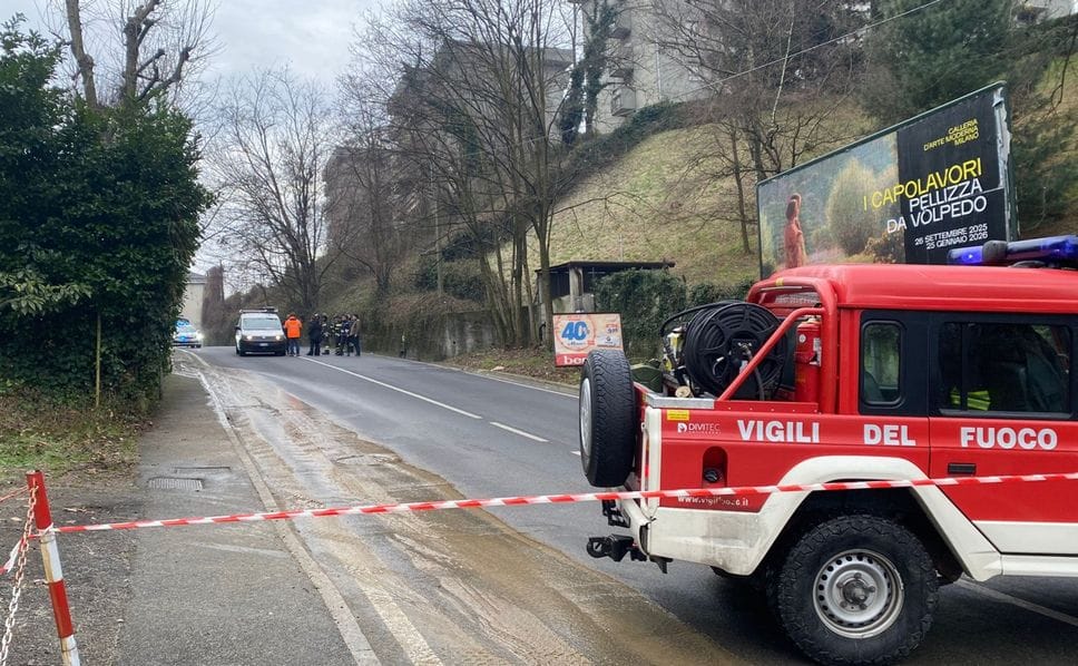 La strada è chiusa per motivi di sicurezza