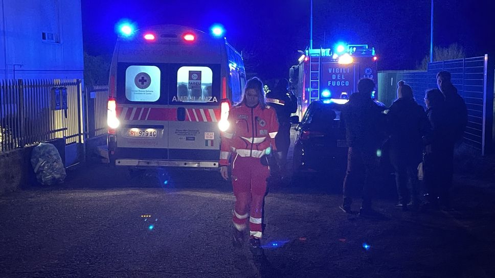 I soccorritori a Figino Serenza