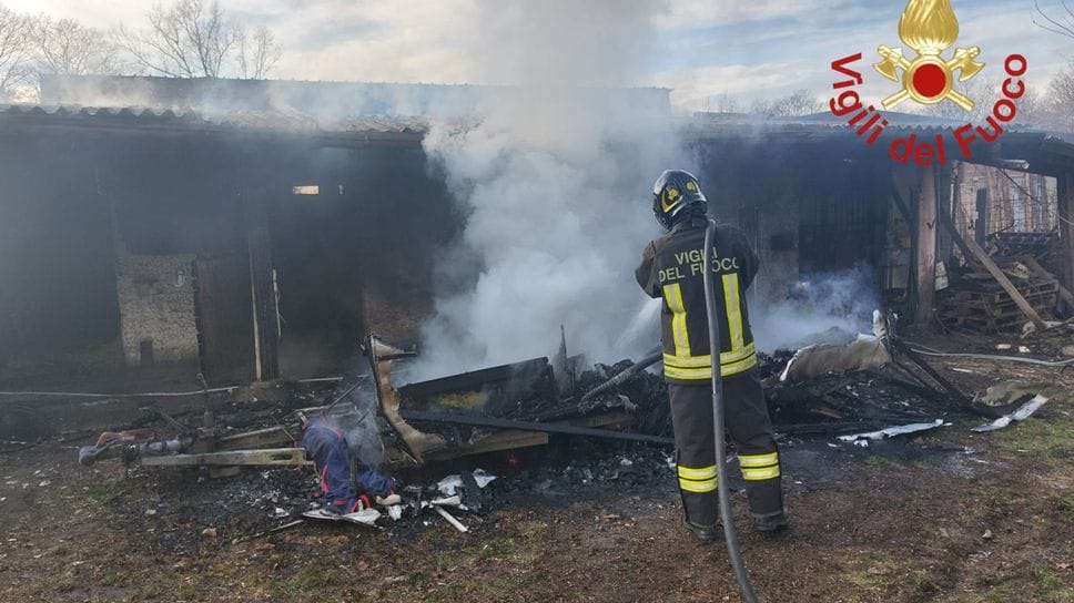 L’intervento dei vigili del fuoco