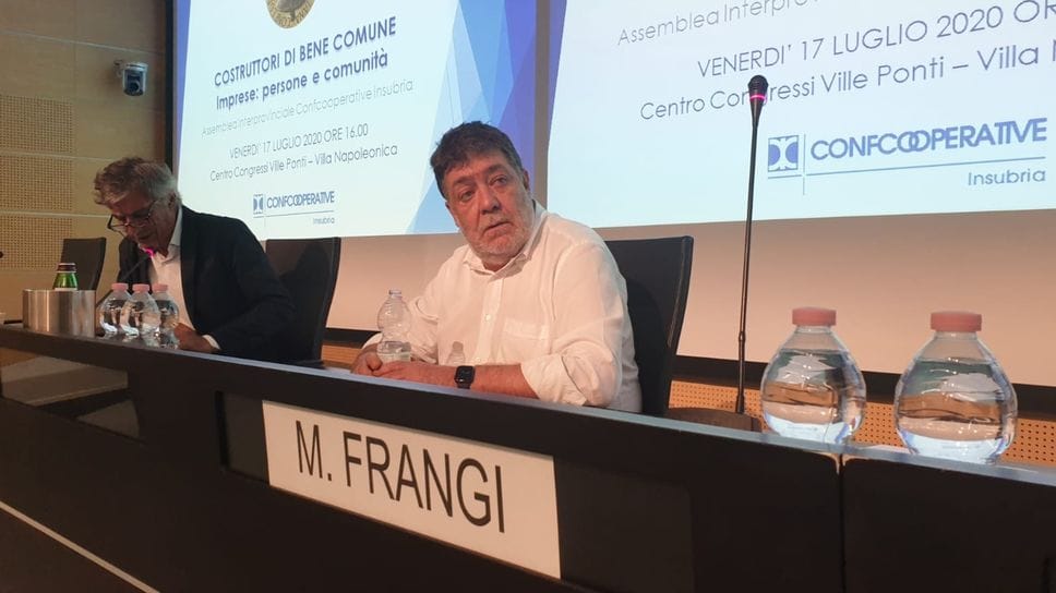 Il presidente di Confcooperative Insubria, Mauro Frangi