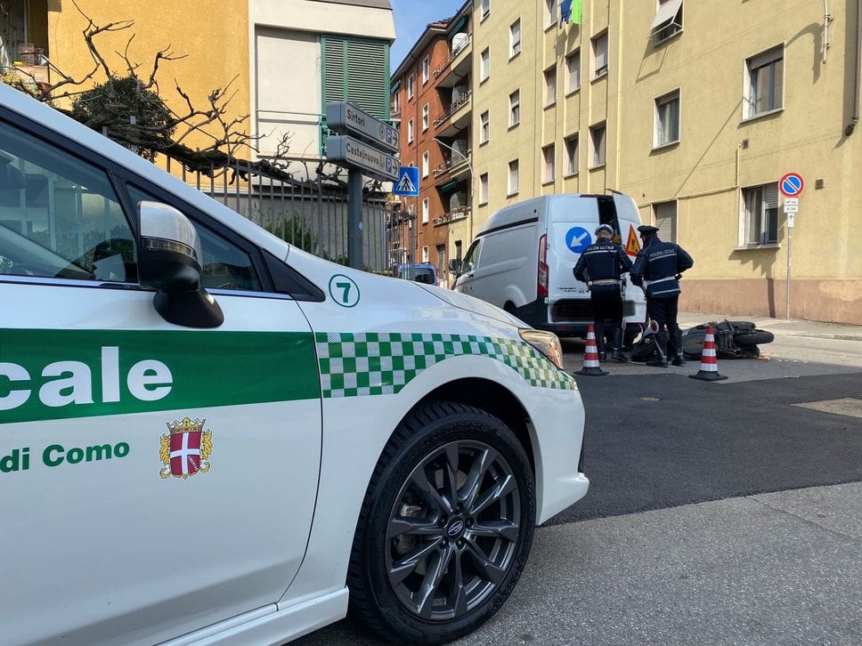A Como città si verifica quasi  il 30% dei sinistri totali con persone lesionate