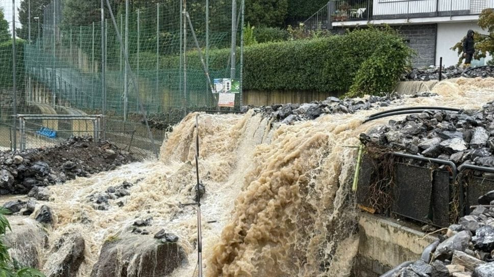 I danni a Blevio in frazione Girola