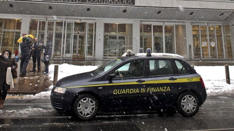 Le Fiamme gialle al Pirellone oltre quattordici anni fa