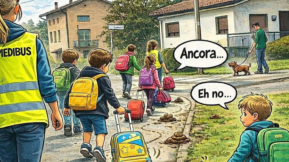 La vignetta sul viale delle Rimembranze