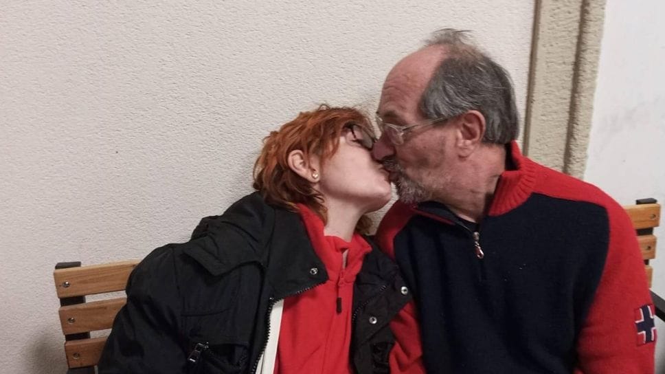 Alessandro Caliari con la moglie Silvia