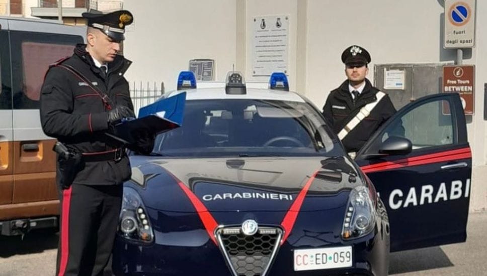 Indagini dei carabinieri della Tenenza di Mariano
