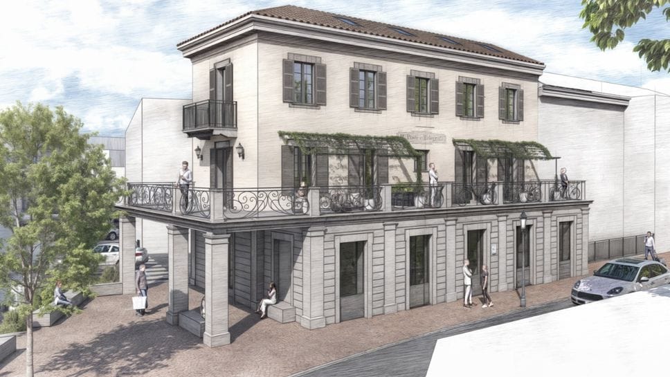 L’edificio delle poste: una volta ristrutturato diventerà così