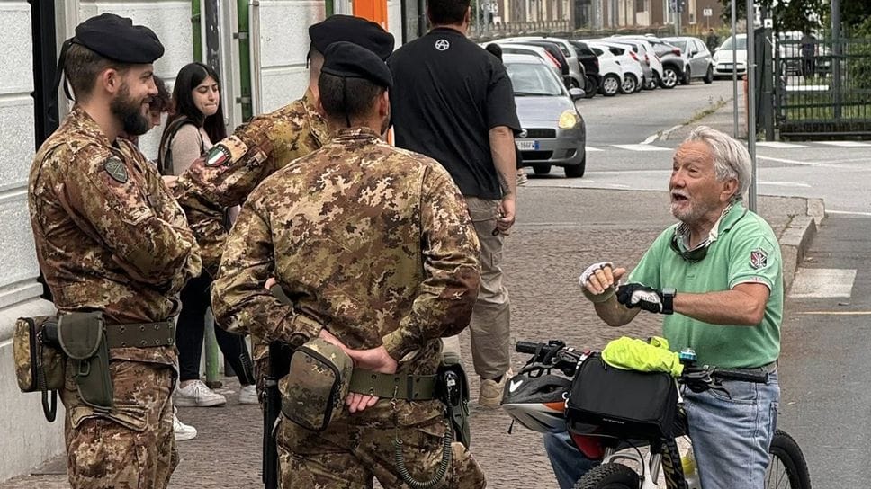 La presenza nei mesi scorsi dei militari alla stazione di Erba