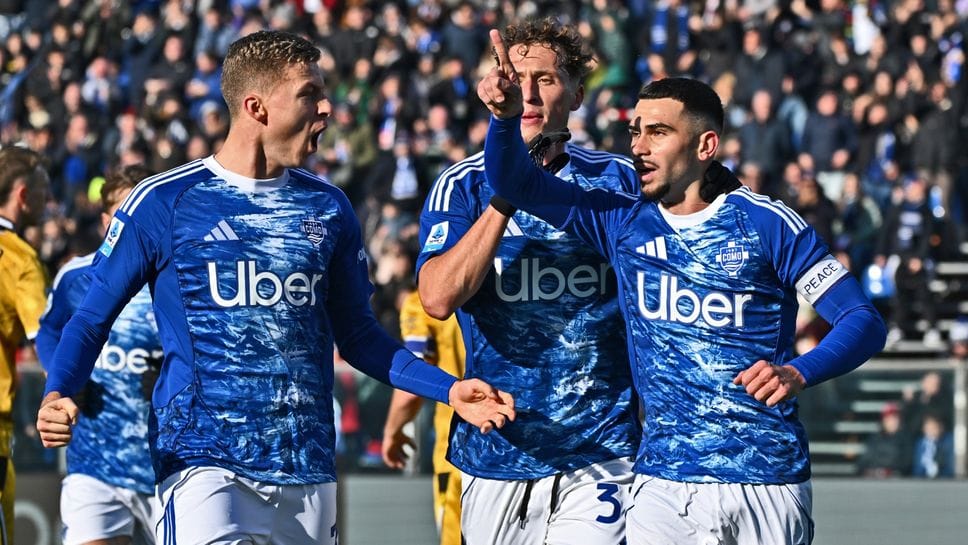 La gioia dopo il gol di Lucas Da Cunha