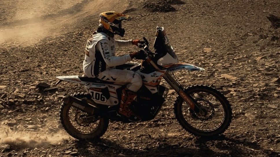 Mattia Riva all’arrivo con il buio