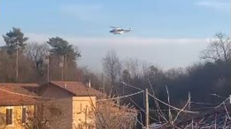 L’elicottero sopra Baragiola