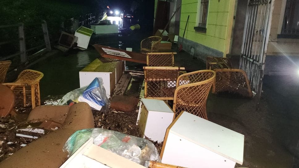 Un’immagine emblematica del maltempo di settembre