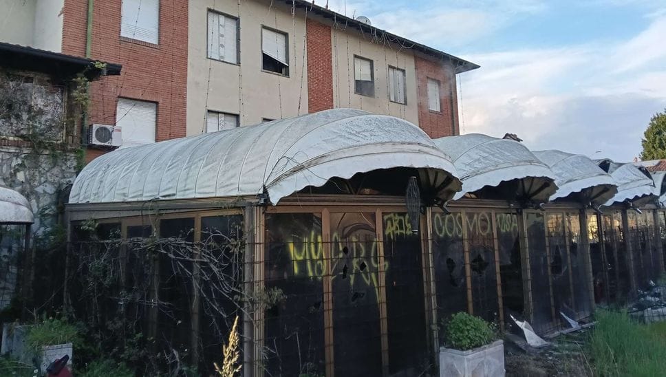 Il complesso è abbandonato da quindici anni