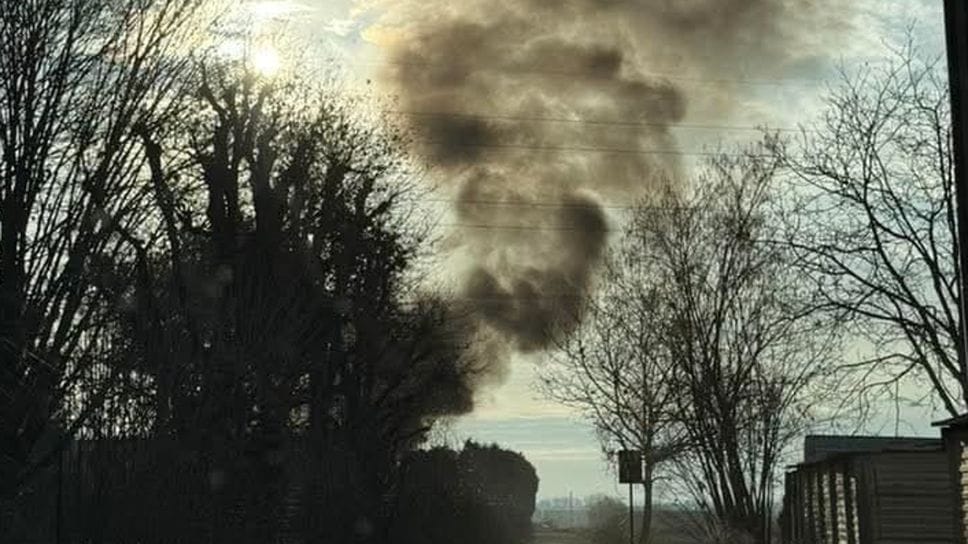 L’incendio al Centro raccolta dei rifiuti di lunedì