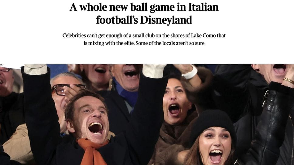 La città e il club sul Sunday Times. «No a Disneyland»