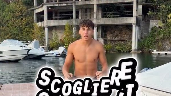 Campione, si tuffa dall’ex funivia: il video sui social