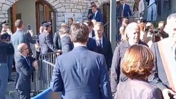 I ministri Salvini e Piantedosi a Sala Comacina: i video 