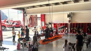 “Caserma aperta” a Erba: tanti visitatori dai vigili del fuoco 