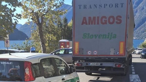 Tremezzina, un altro tir sanzionato
