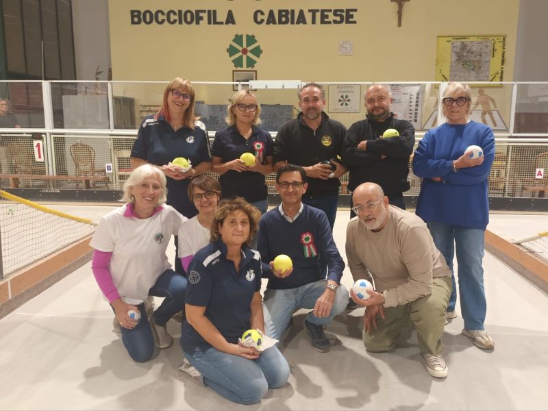 A Cabiate il torneo di bocce si tinge di rosa: 11 donne in gara tra gli 80 partecipanti