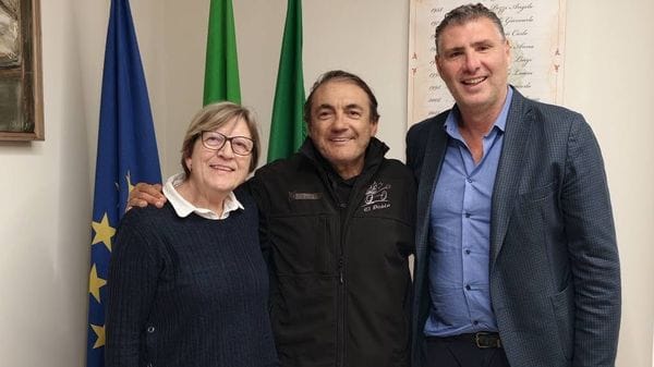 La visita di Chiappucci in municipio