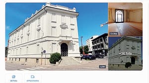 Annuncio per il palazzo delle esposizioni: «Ora è in vendita a tre milioni e mezzo»