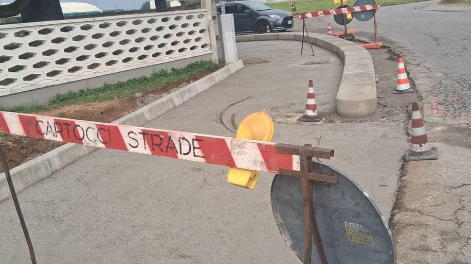 Turate, proseguono i lavori per la nuova pista ciclo pedonale