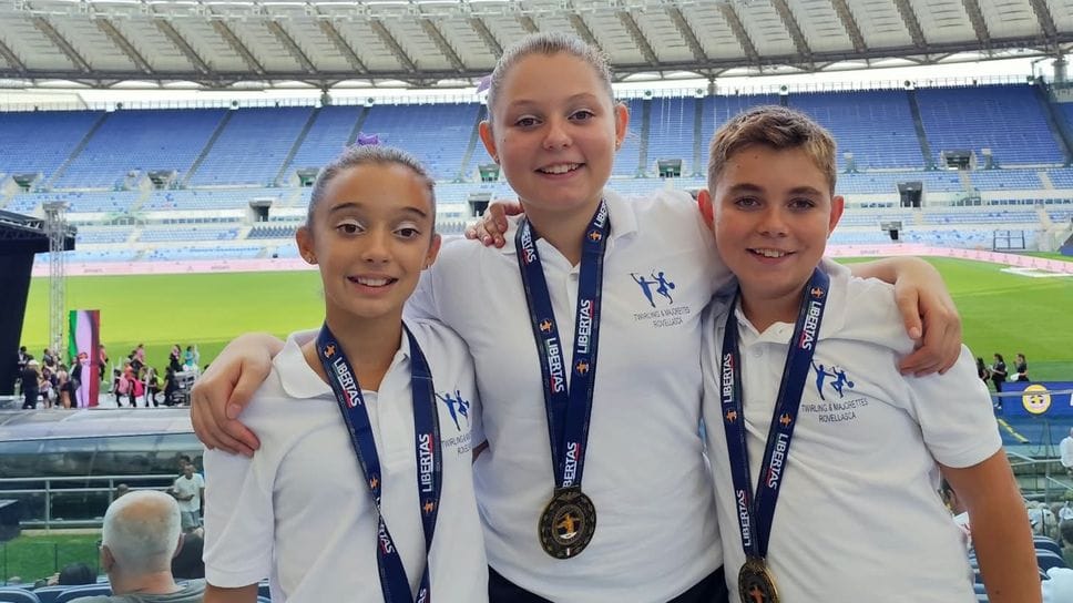 Medaglia d’Oro delle Eccellenze dello Sport, tre giovanissimi di Rovellasca a Roma