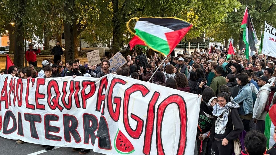 Corteo per la Palestina: venerdì sera stop al traffico tra Camerlata e via Ennodio