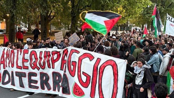 Corteo per la Palestina: venerdì sera stop al traffico tra Camerlata e via Ennodio