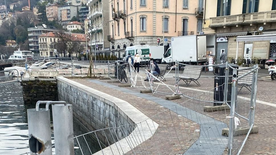 Le transenne a Sant’Agostino