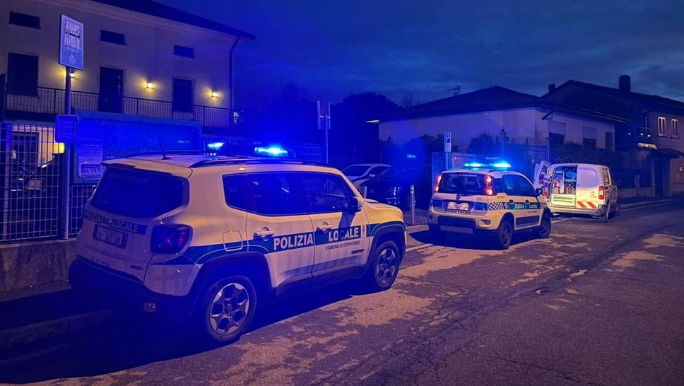 L’intervento della Polizia locale e dei tecnici di Rete gas