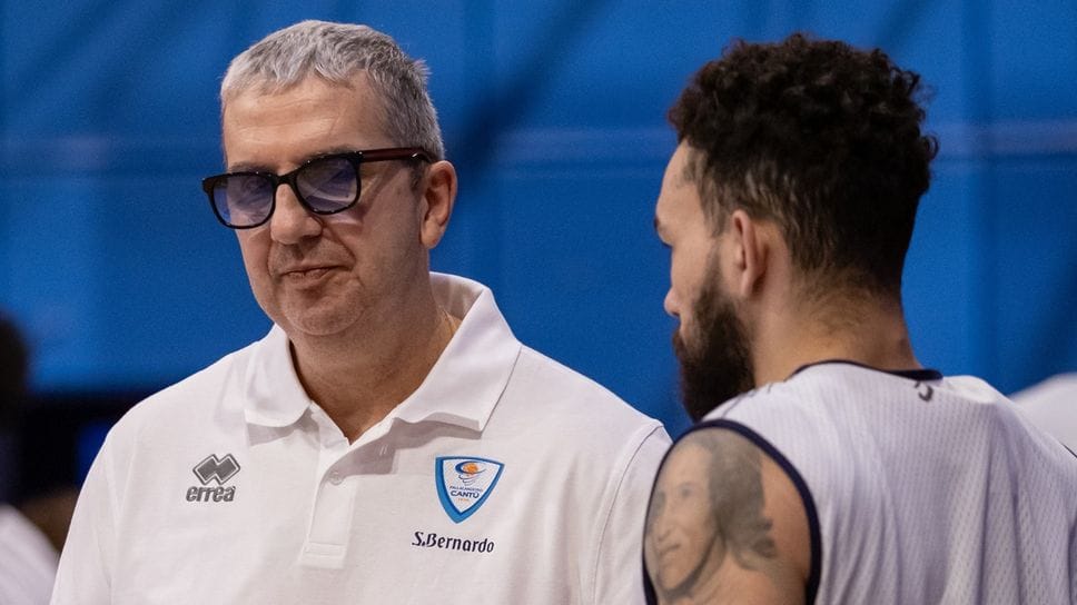 Walter De Raffaele in allenamento insieme a Chris Chiozza