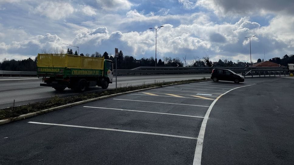 Il parcheggio di via Mameli