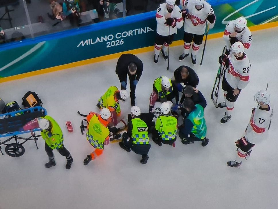 I soccorsi a Kevin Fiala