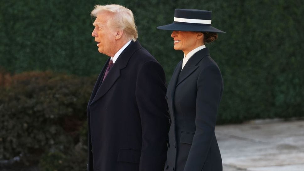 Donald e Melania Trump il giorno del secondo giuramento dell’attuale inquilino della Casa Bianca