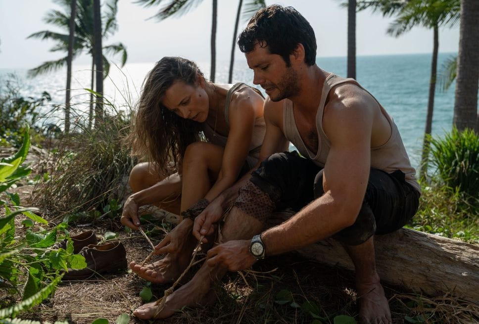 Una scena del film ambientato su un’isola deserta