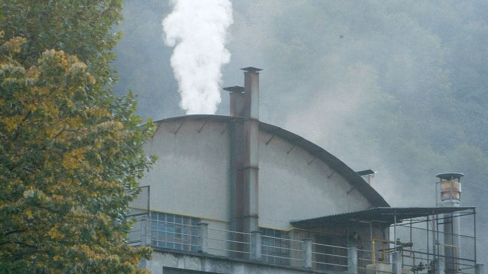 La sede della Lomazzi in via Conciliazione a Tavernola