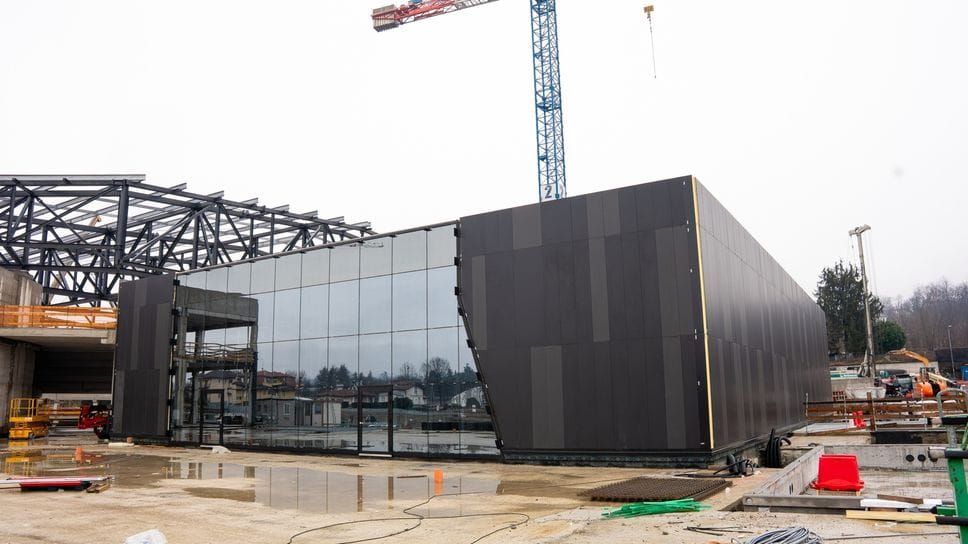 Il pavillon della Cantù Arena che sarà usato come palestra