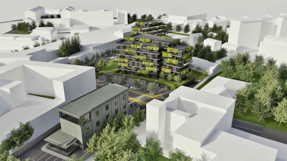 La riqualificazione dell’ex Enel, rendering dello studio “Architettura design workshop” di Como