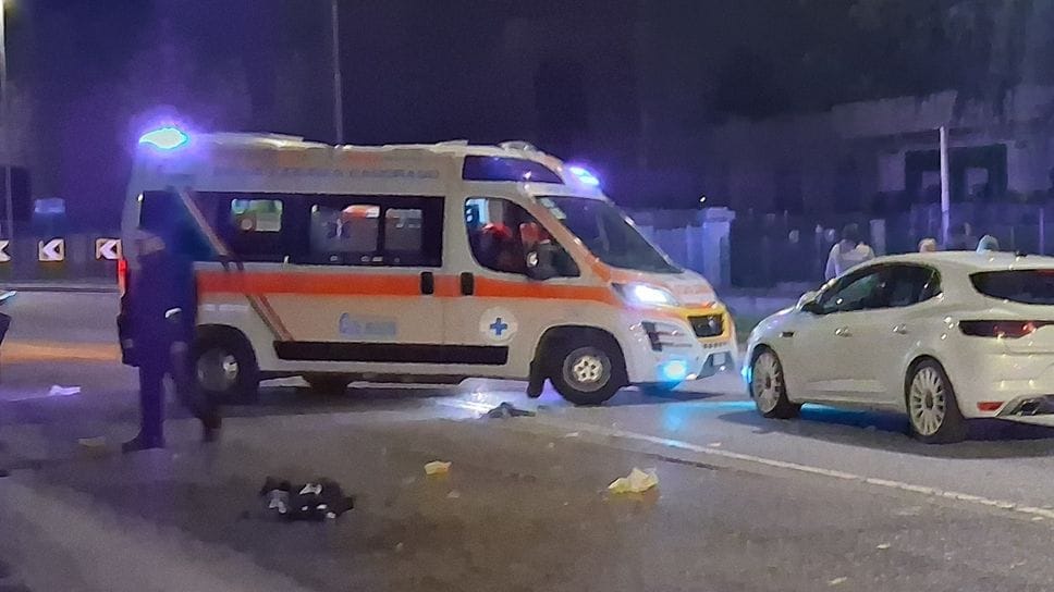 L’intervento dei soccorsi dopo l’investimento