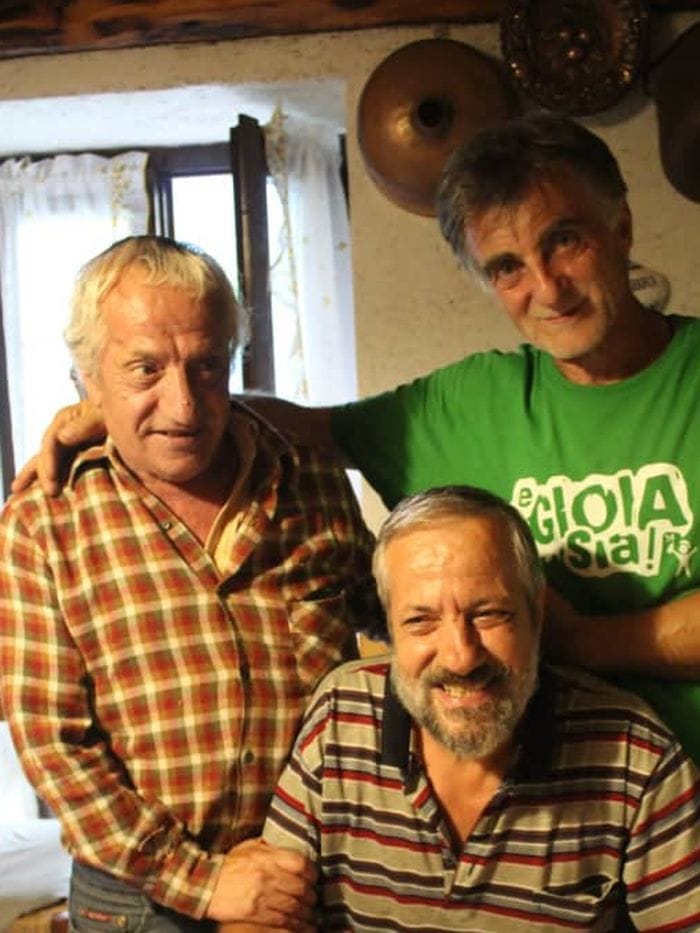 Eugenio Gusmeroli, primo da sinistra