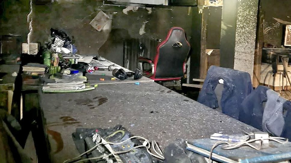 La taverna della villetta di via Parini distrutta dal fuoco