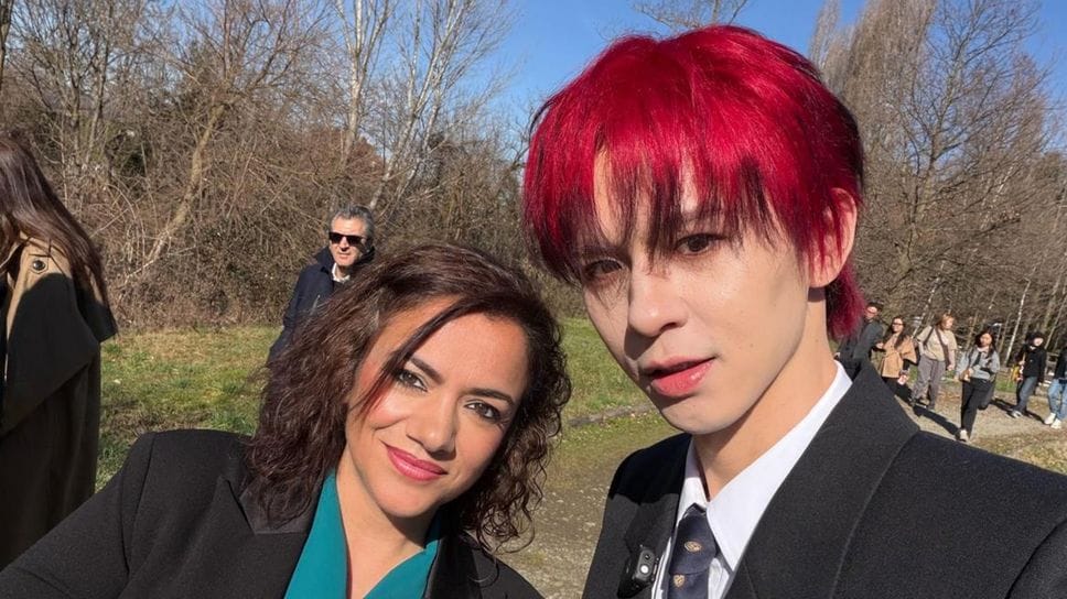 Serena Arrighi insieme a He Haonan