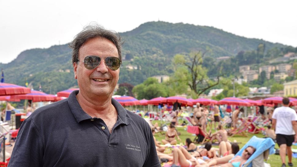 Maurizio Locatelli, ormai ex gestore del Lido. Al sindaco replica: «Abbiamo sempre partecipato alle gare indette dal Comune e pagato gli affitti»