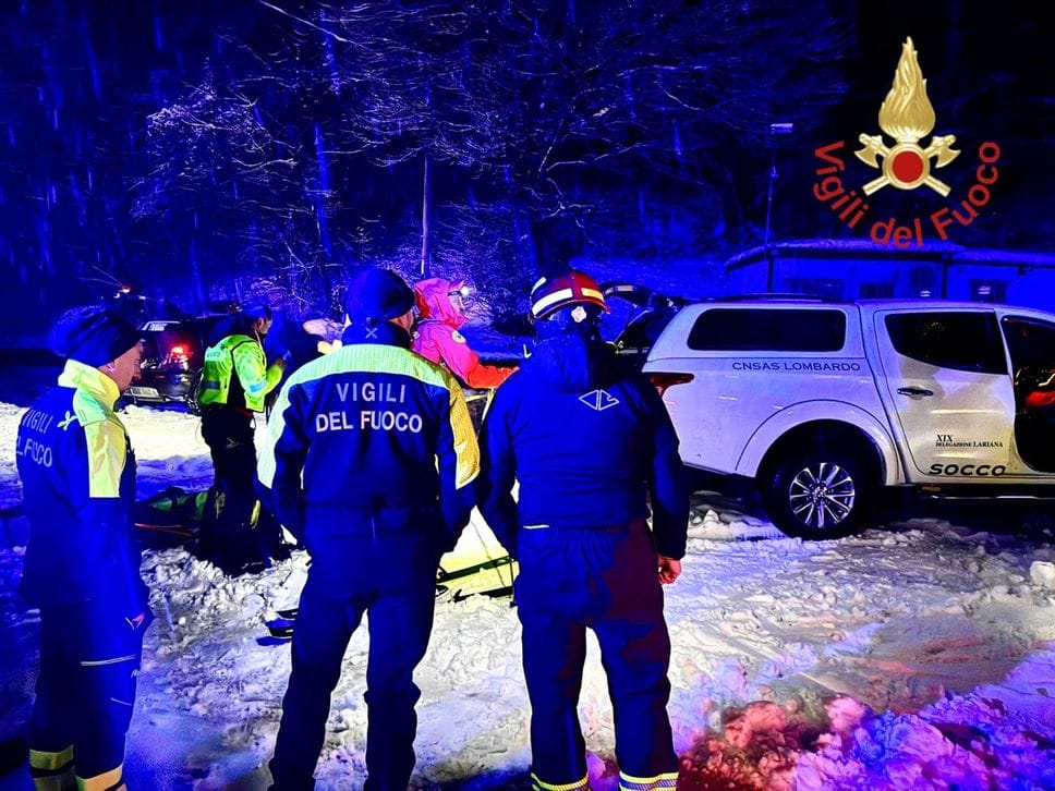 L’intervento dei vigili del fuoco