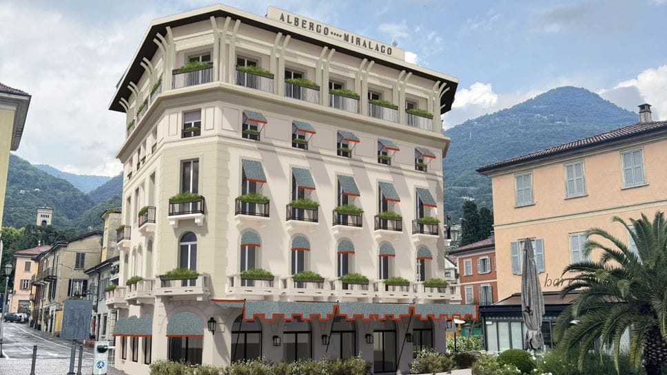 La facciata di Miralago Luxury Apartments