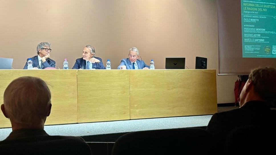 Massimo Astori, il presidente del Tribunale di Palermo   Piergiorgio Morosini e Marcello Iantorno